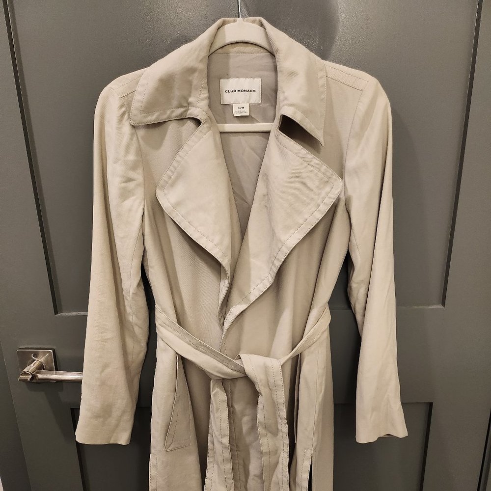 Club Monaco Belted Trench Coat